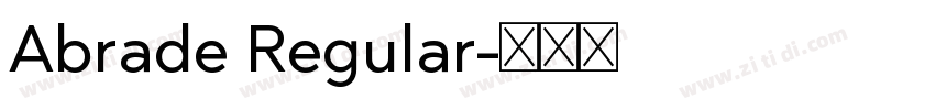 Abrade Regular字体转换